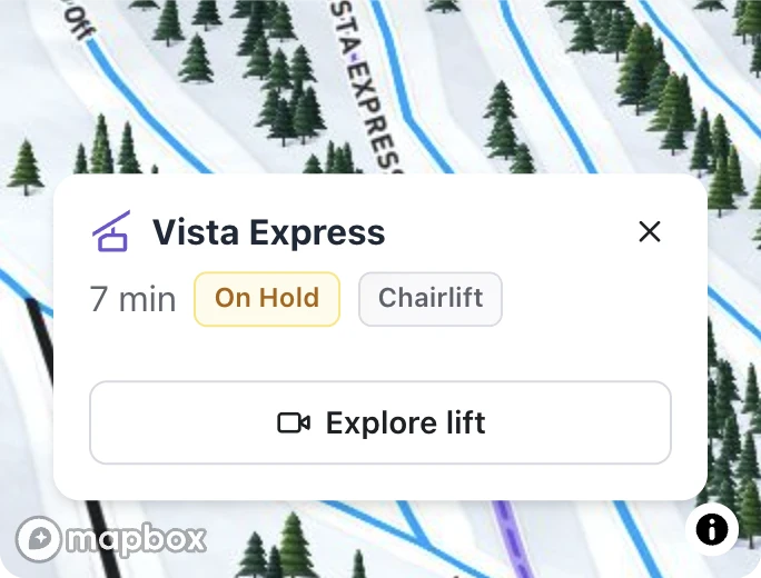 Resort operating information and notices in the native app